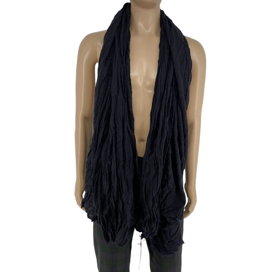 SAINT TROPEZ Black 100% Cotton Scarf Shawl