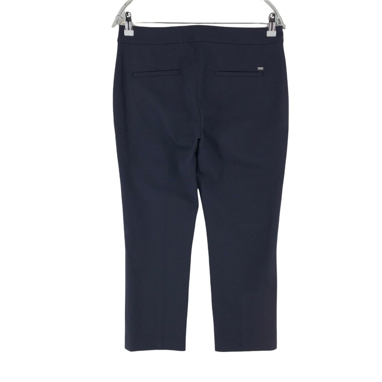 Tommy Hilfiger Women Navy Blue Relaxed Straight Fit Trousers Size 6 W31