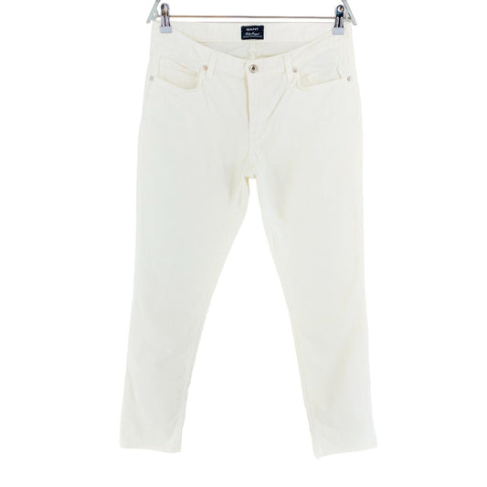 GANT Women White KELLY Cropped Skinny Leg Jean Size W34