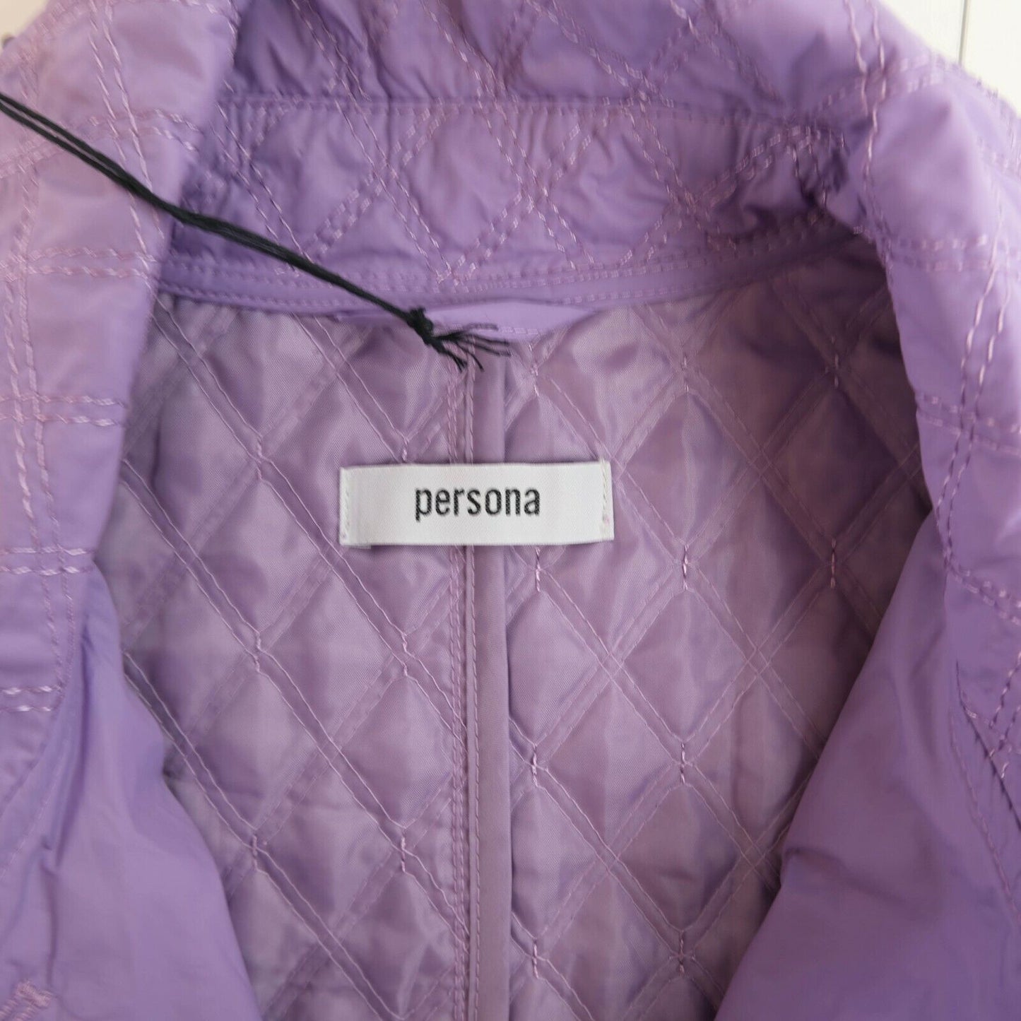 RRP €205 PERSONA Purple Mid Length Rain Coat Jacket Size EUR 38 UK 10 US 8