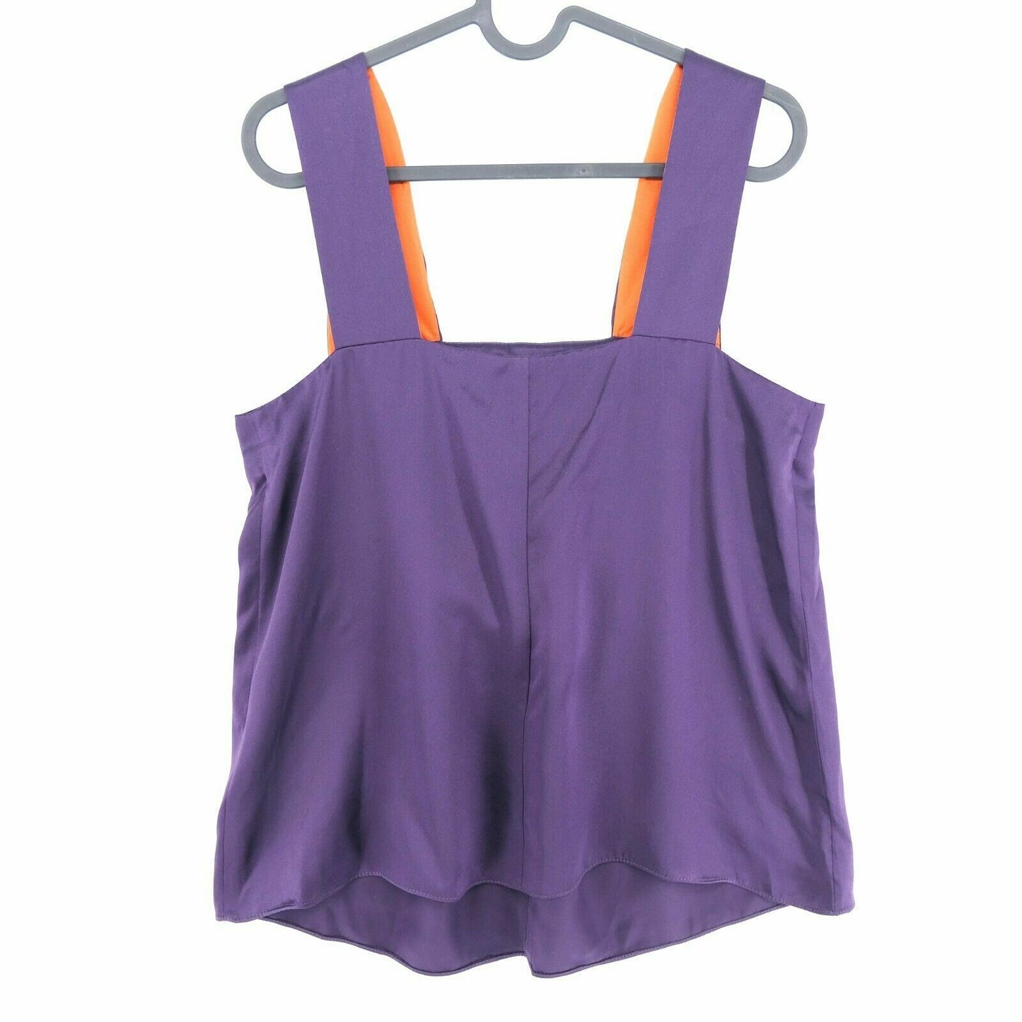 MEXX Purple 100% Silk Blouse Tank Top T Shirt Size EU 34 36 UK 8 10