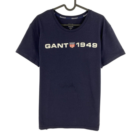 GANT Navy Blue Logo Crew Neck T-Shirt Size M