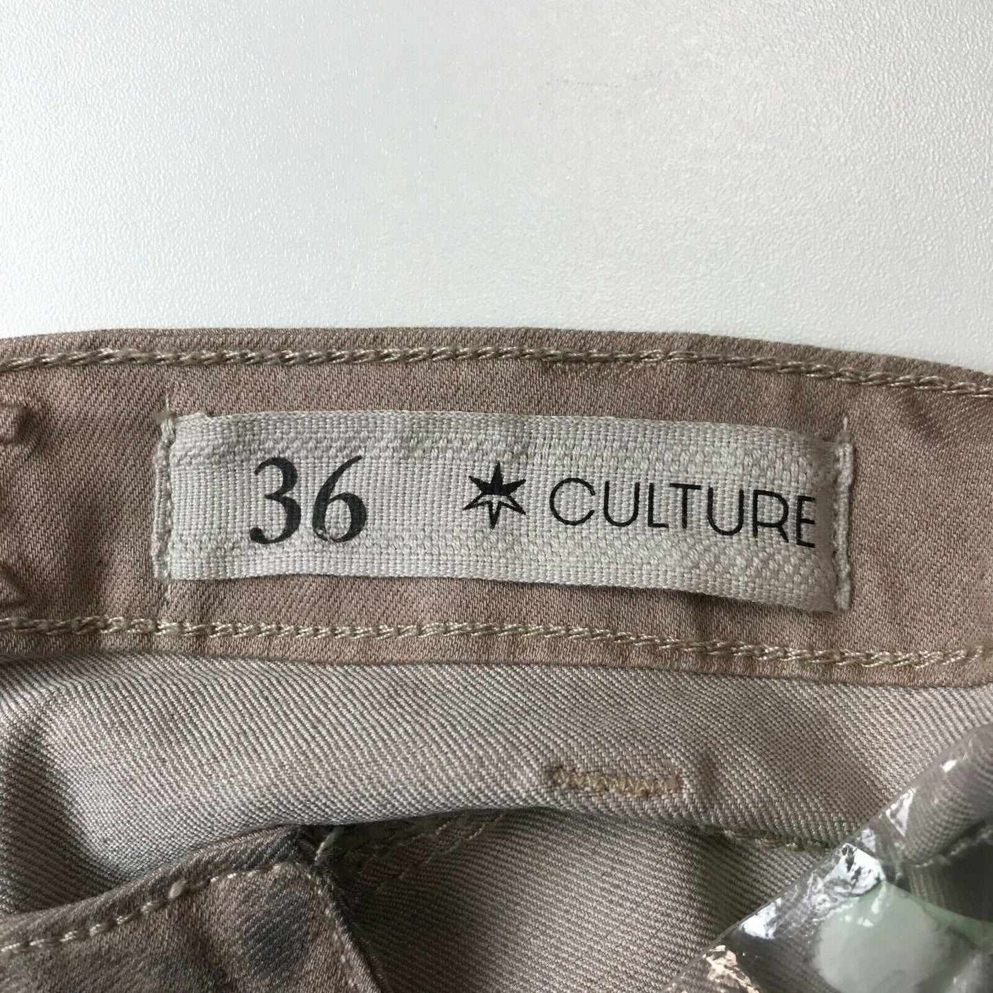 CULTURE Damen Hose Skinny Fit Braun Größe EUR 36 W28