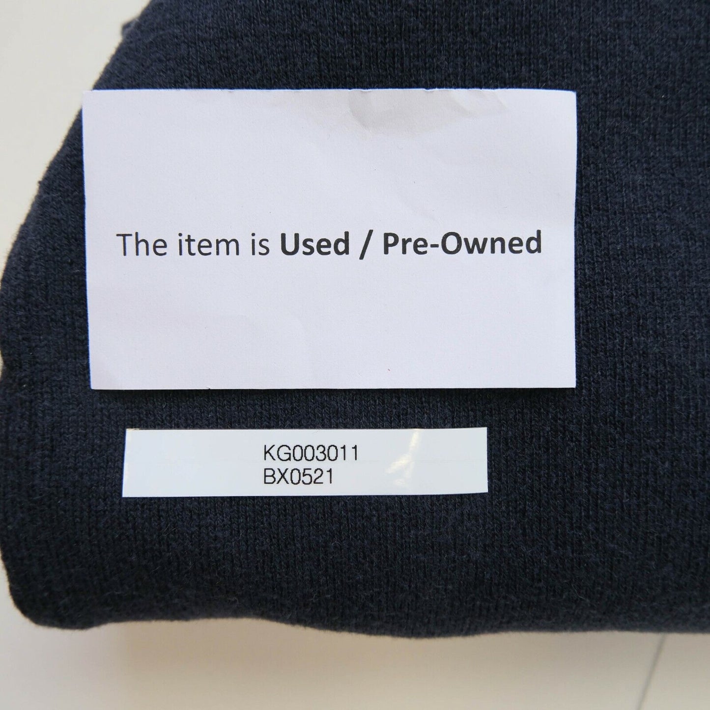 GANT Navy Blue Crew Neck Cotton Wool Blend Sweater Jumper Size S