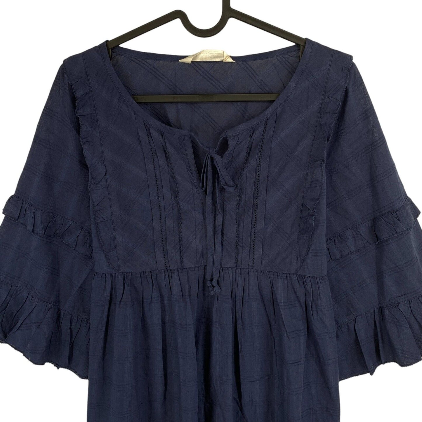 ODD MOLLY Women Navy Blue Delicately Strong A Line Dress Size 3 / L