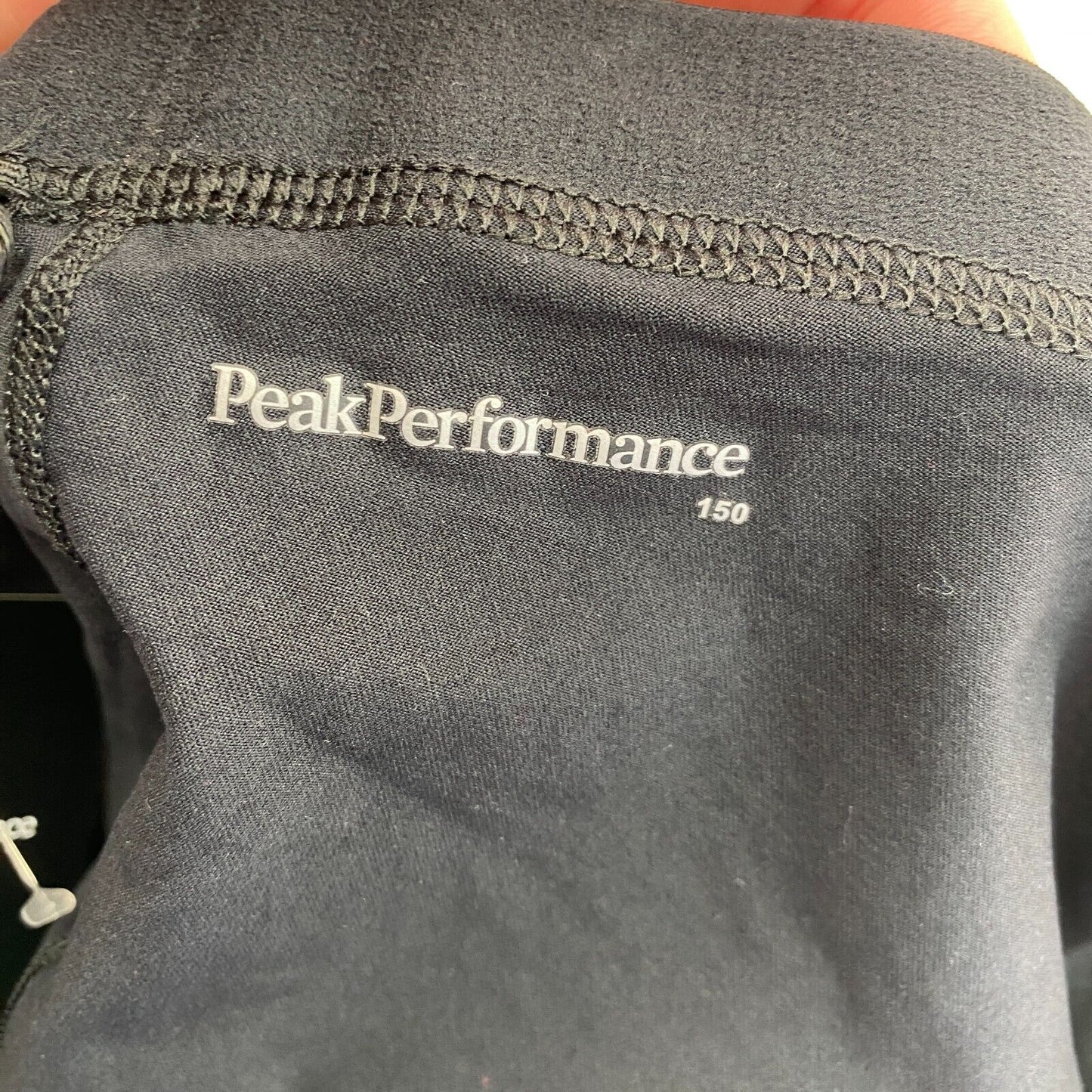 Peak Performance Black JR Spirit Long John Pants Size 150 cm