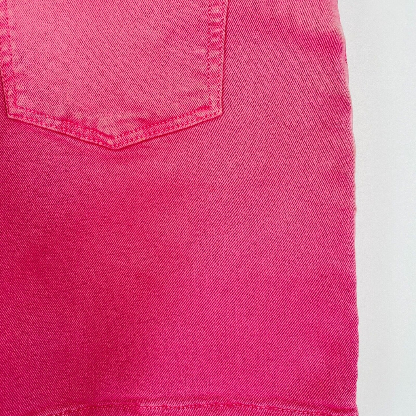 GANT Women Pink High Waist Relaxed Fit Denim Shorts Size W28