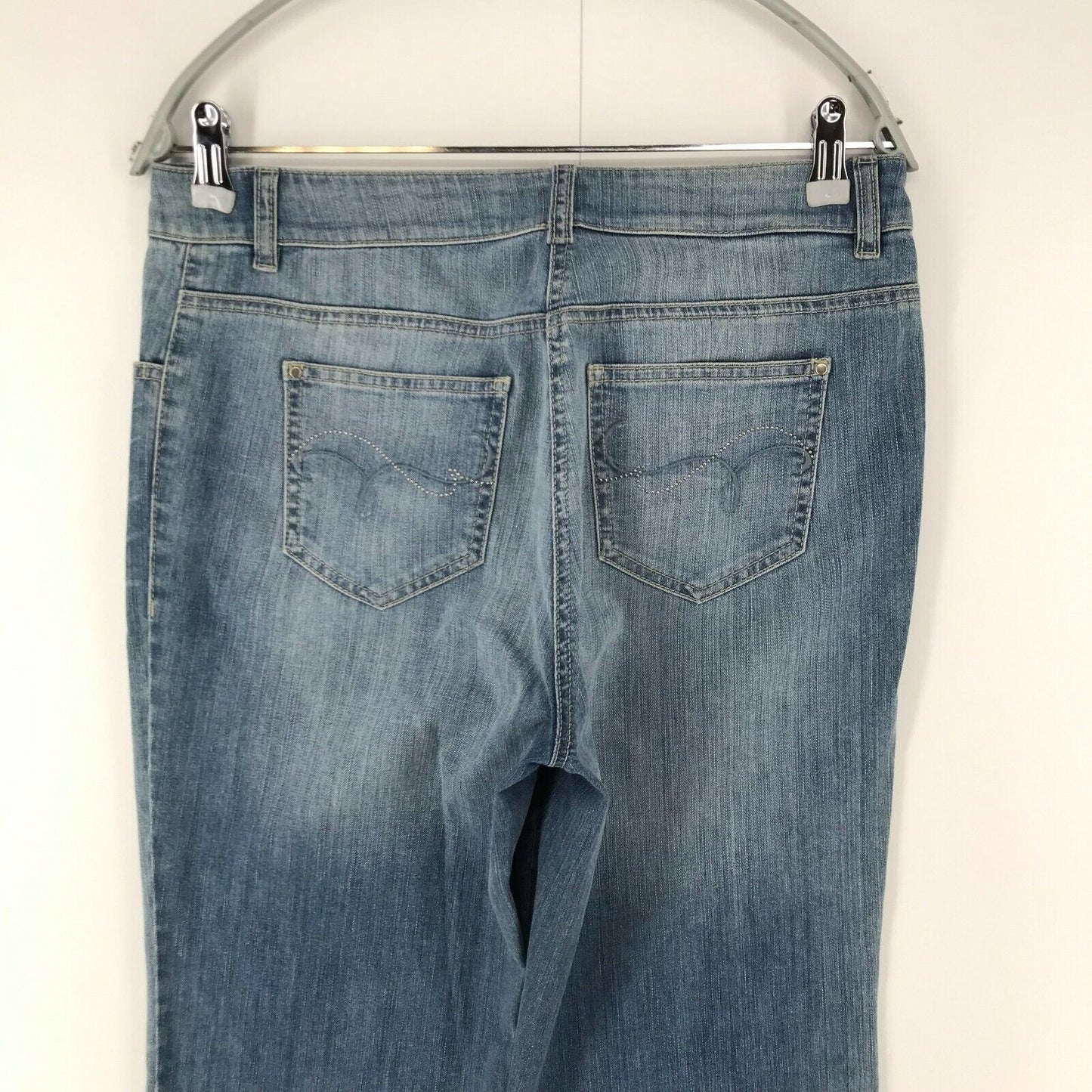 FRANK WALDER Damen Jeans, Blau, Regular Tapered Fit, Größe EU 38 UK 12 US 8 W31