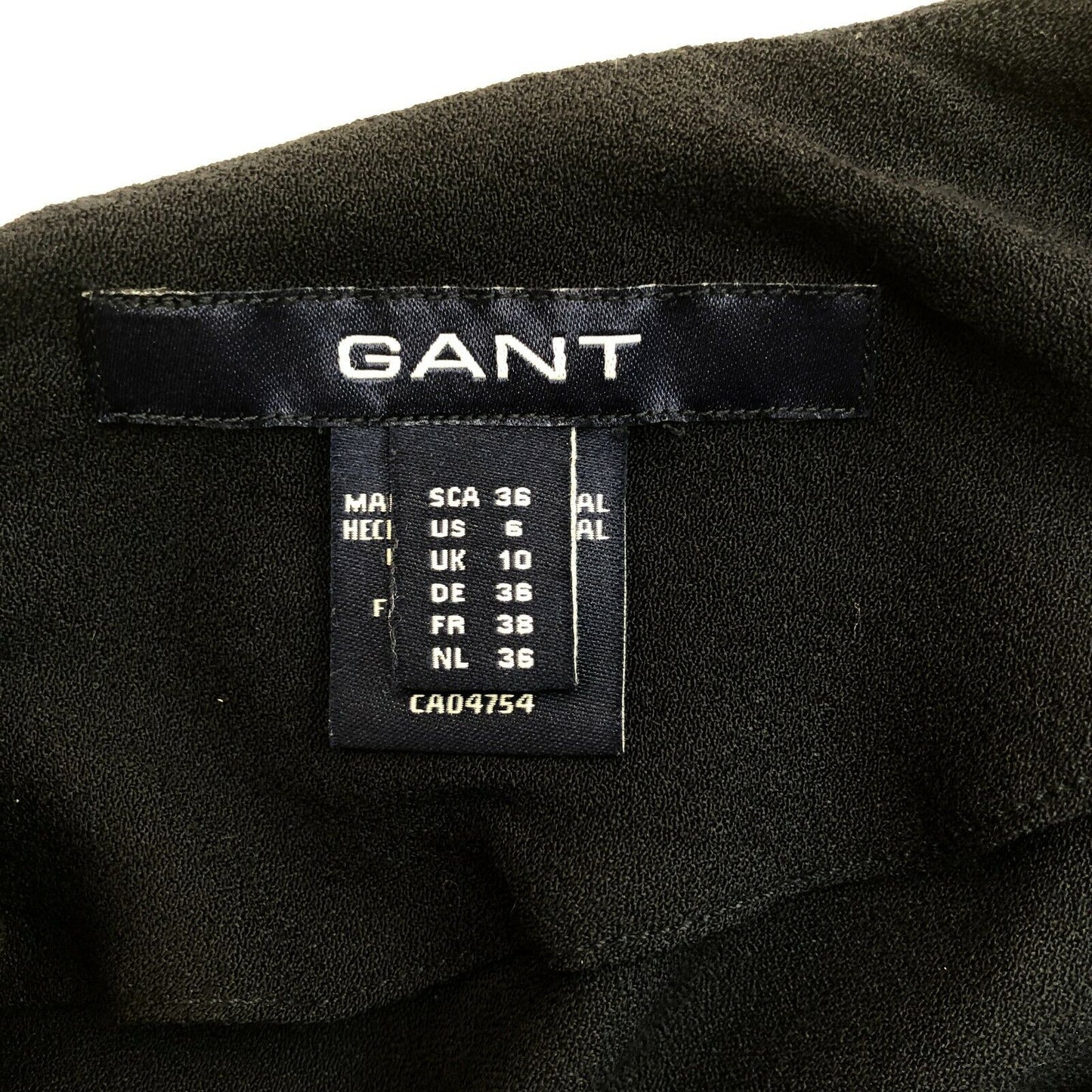 GANT Blouse à col rond bleu marine Taille EU 36 UK 10 US 6