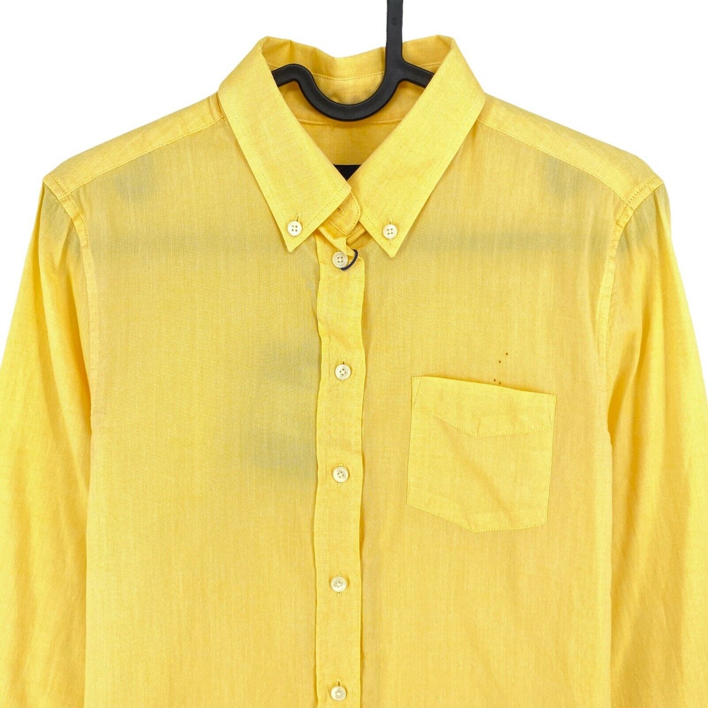 GANT Yellow Regular Air Oxford Long Sleeves Shirt Size EU 34 UK 6 US 4