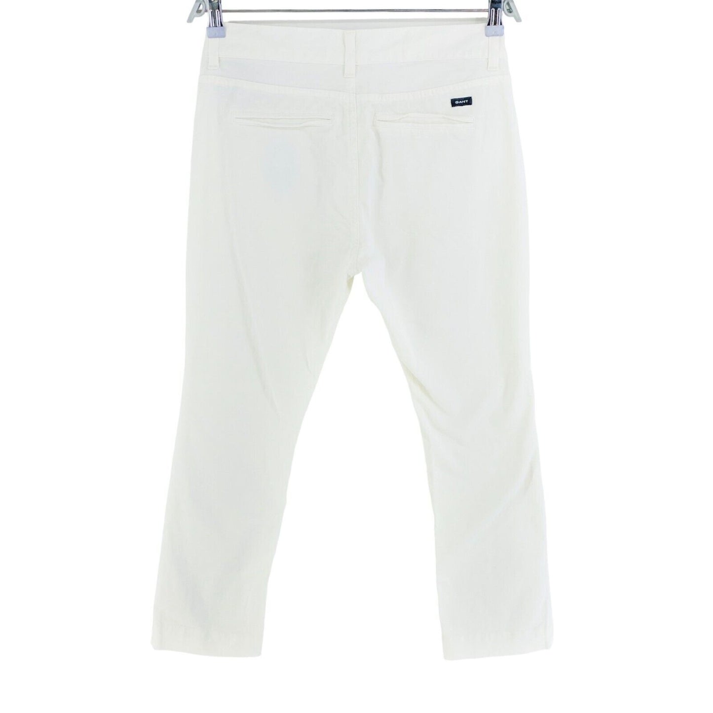 GANT Femme Pantalon Capri Blanc Pantalon Taille W30