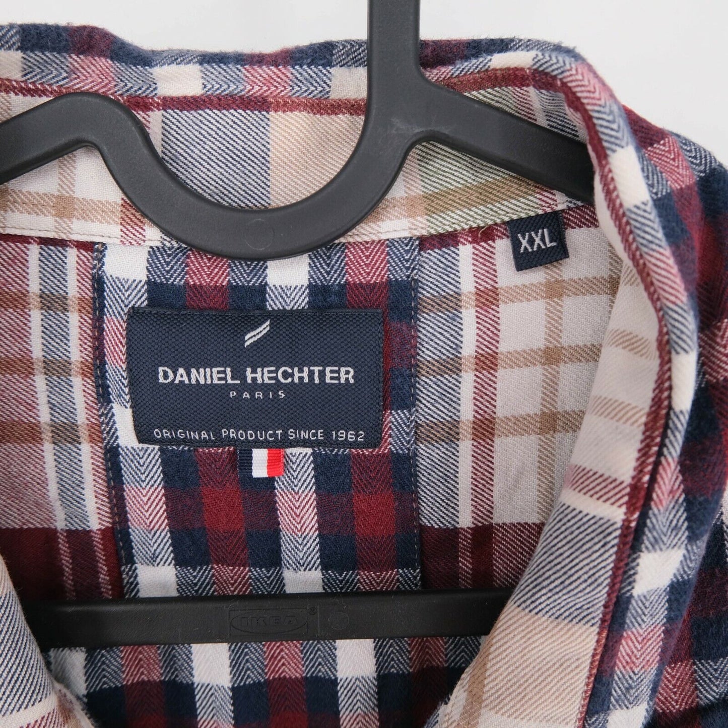 Daniel Hechter Red Check Print Shirt Size 2XL XXL