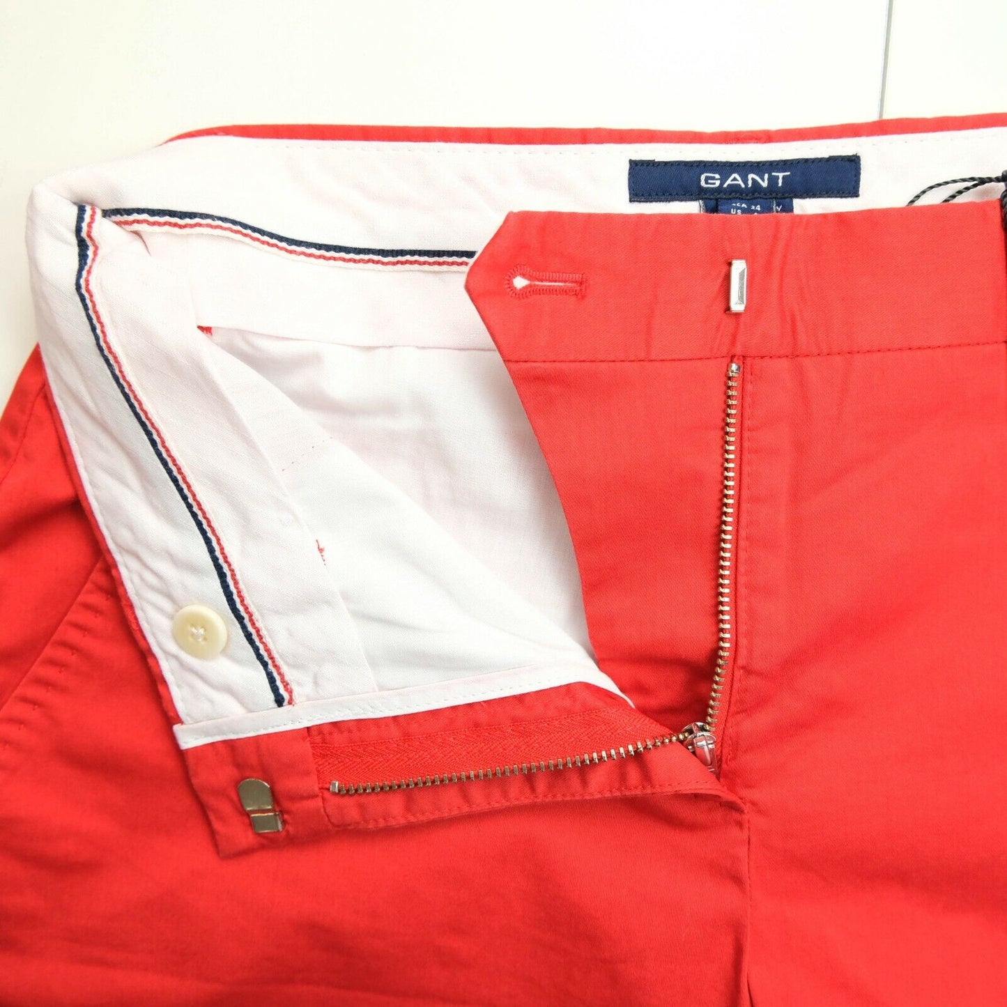 GANT Red Satin Bermuda Shorts Size EU 34 UK 8 US 4