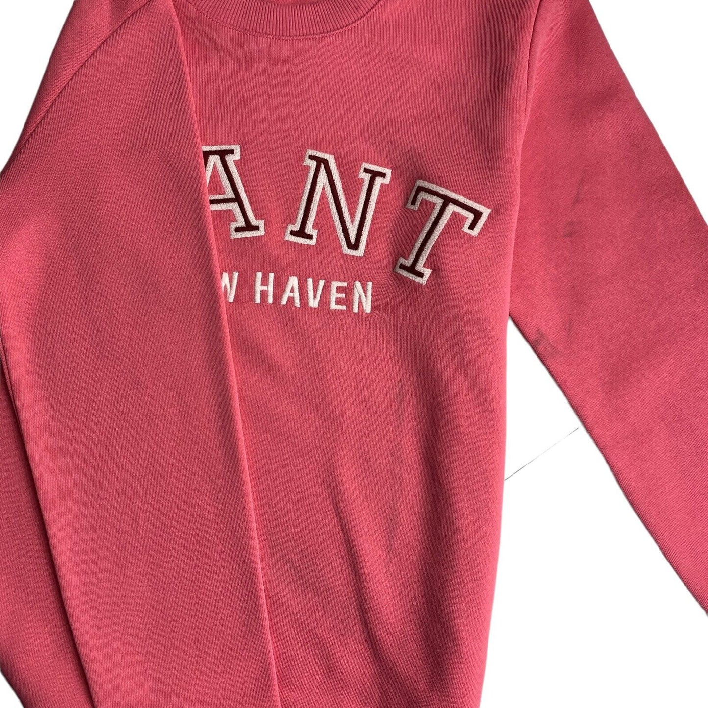 GANT Pink Graphic Crew Neck Sweater Pullover Size XS