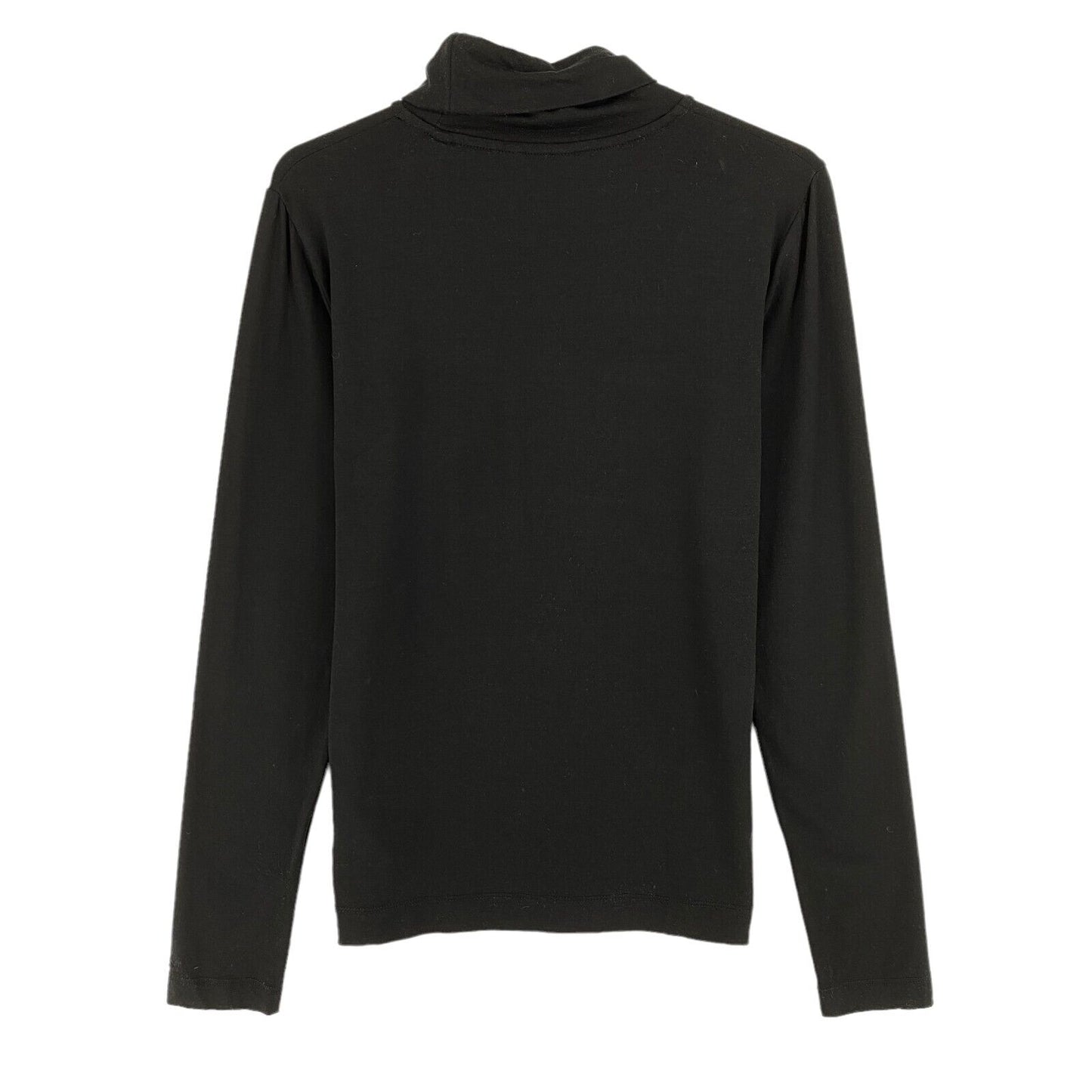 GANT Black Jersey Turtle Neck Long Sleeves T Shirt Size M