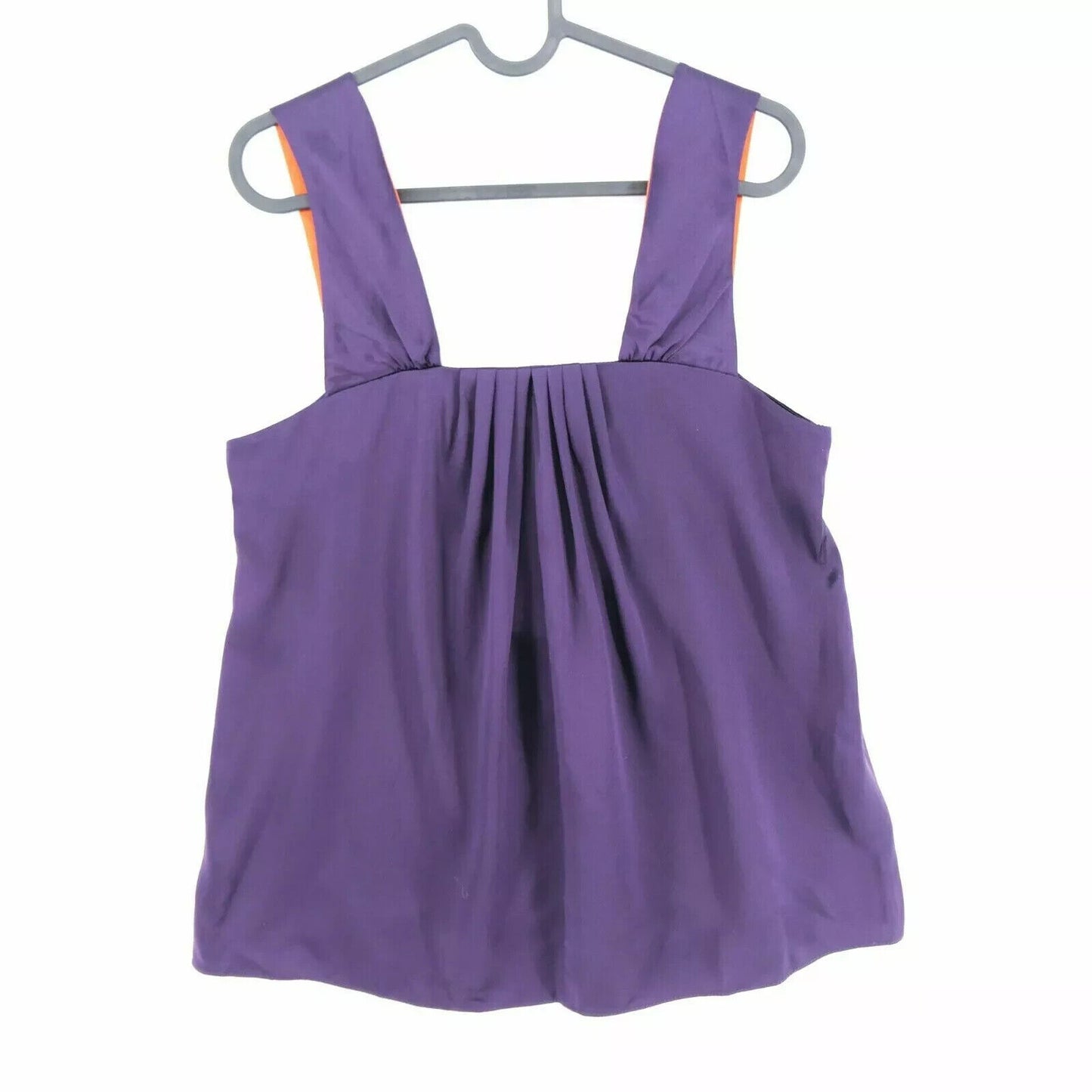 MEXX Purple 100% Silk Blouse Tank Top T Shirt Size EU 36 UK 10