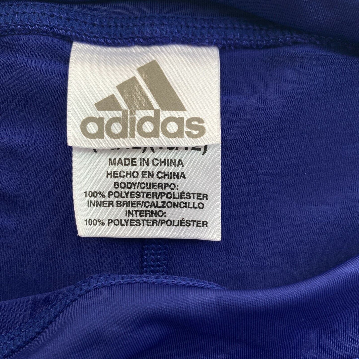 Adidas Girls Blue Shorts Size 10 - 12 Years