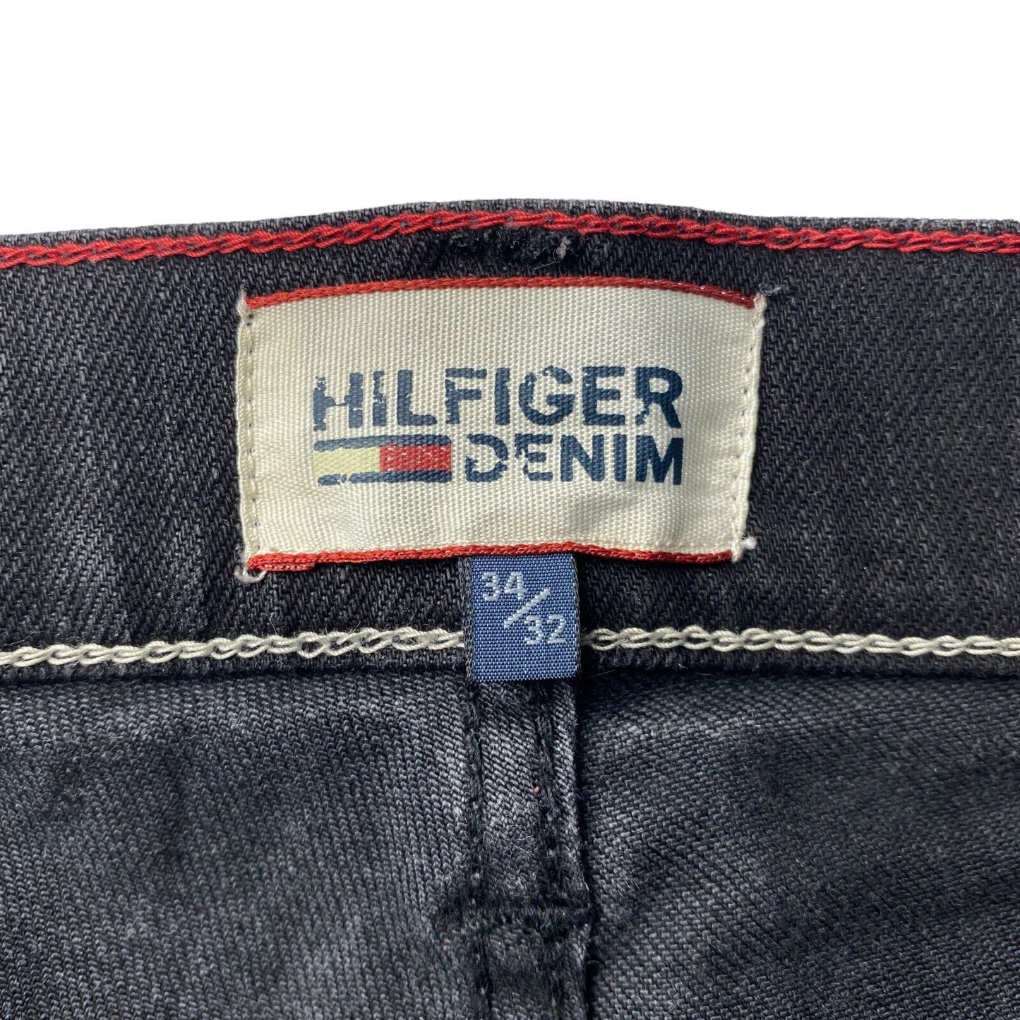 Hilfiger Denim Black Stretch Slim Fit Jeans W34 L32