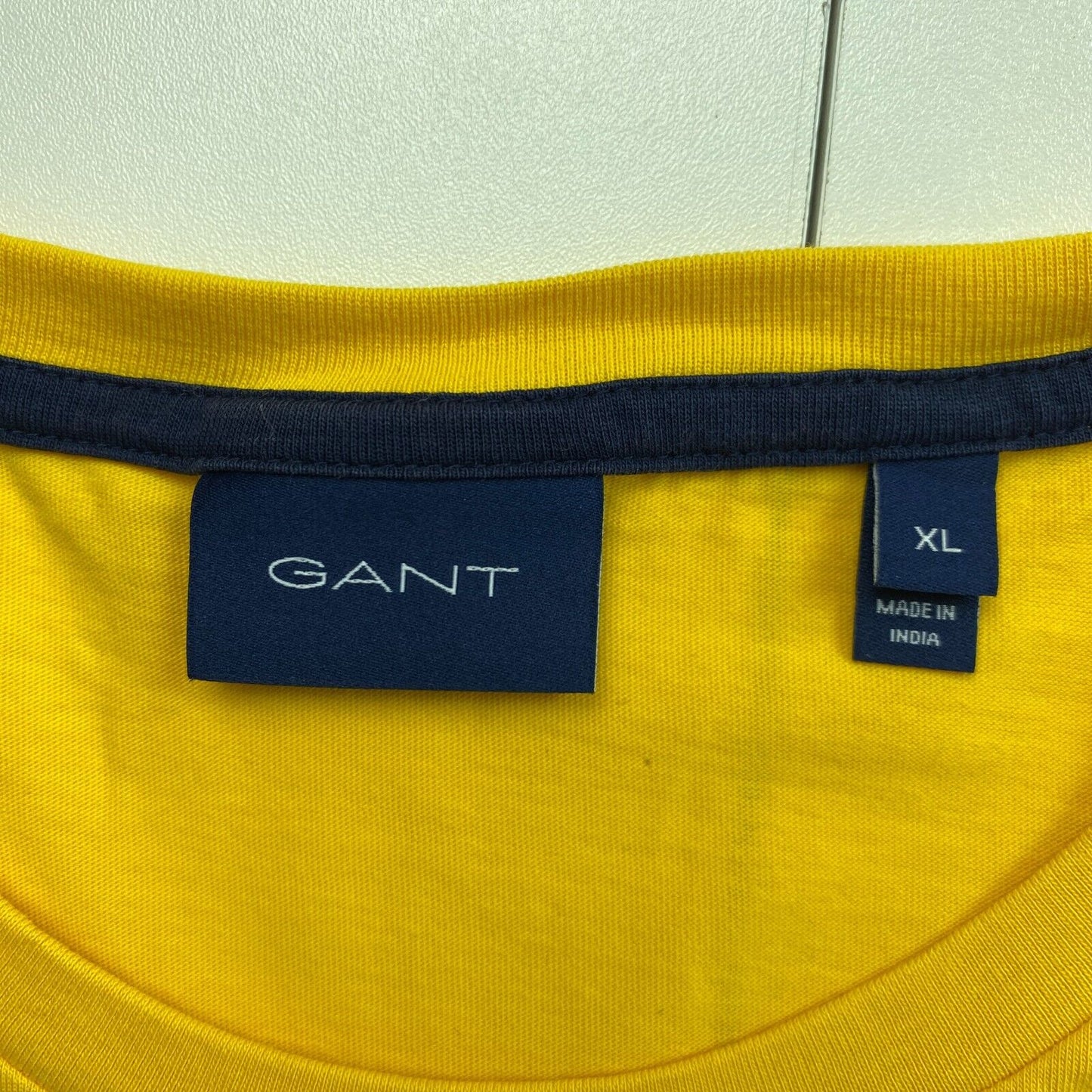 GANT Yellow Archive Shield Crew Neck Short Sleeves T Shirt Size XL