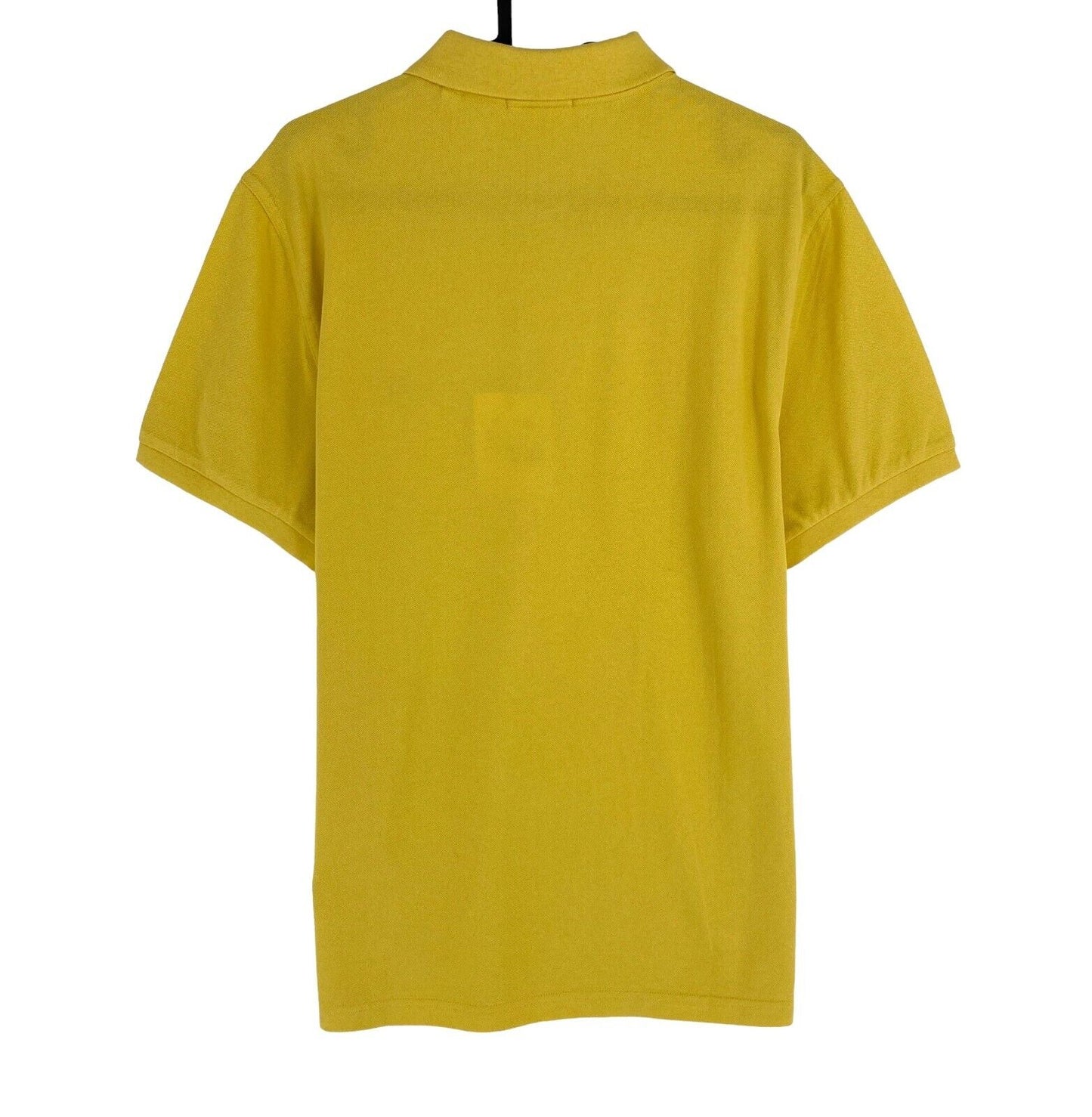 GANT Men Yellow Reg Shield Pique Short Sleeves Polo Shirt Size M