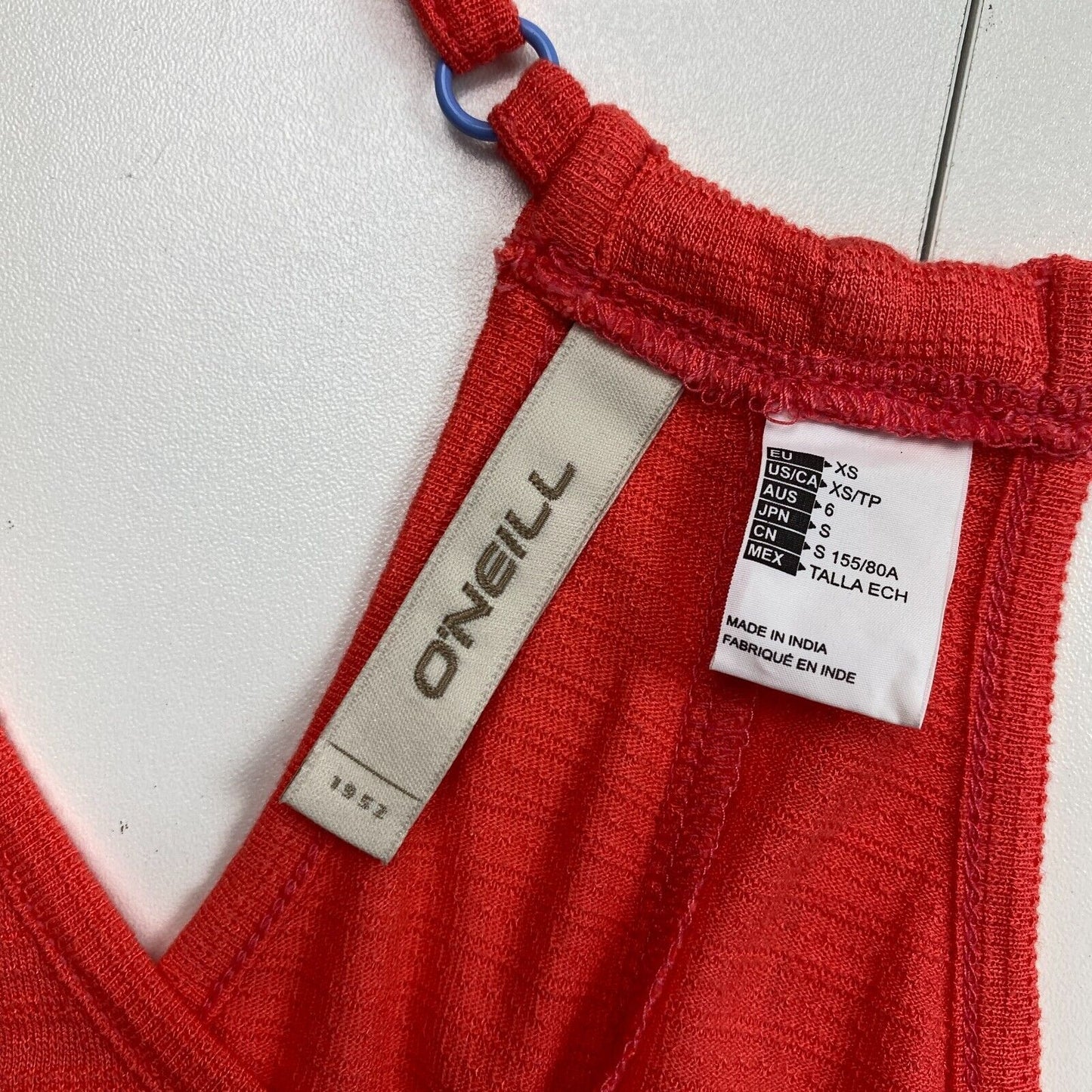 O`Neill Women Reddish Orange Tank Top Size XS