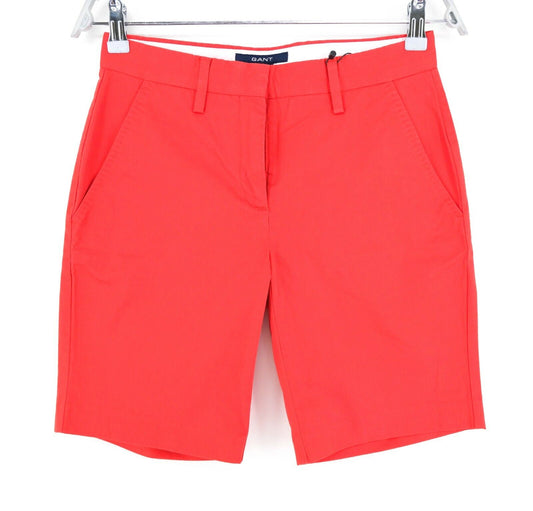 GANT Red Satin Bermuda Shorts Size EU 34 UK 8 US 4