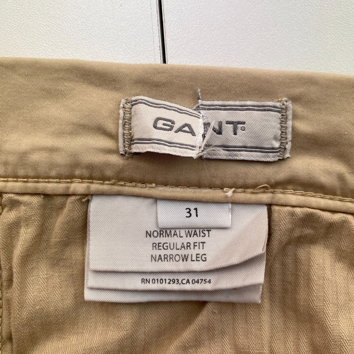 GANT Women Brown Regular Fit Narrow Leg Capri Pants Trousers Size W31