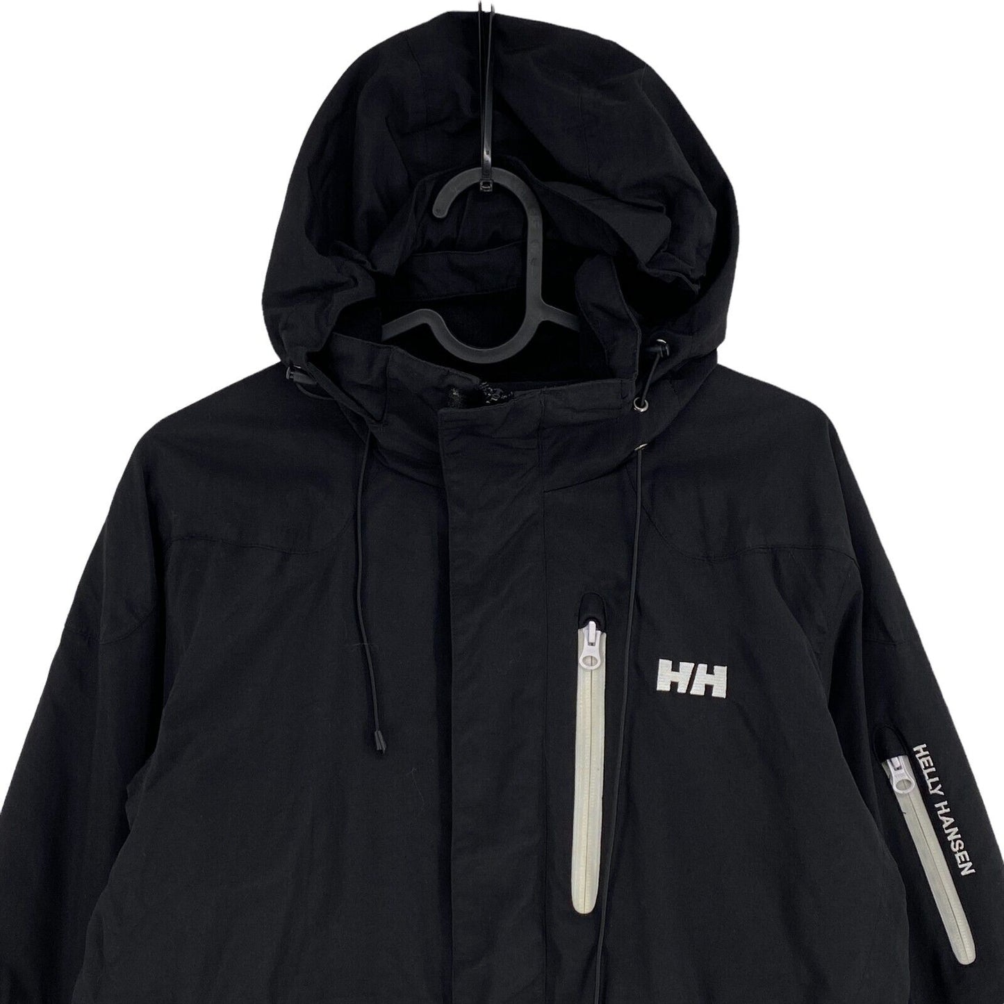 HELLY HANSEN TECH Black Waterproof Hooded Jacket Size M