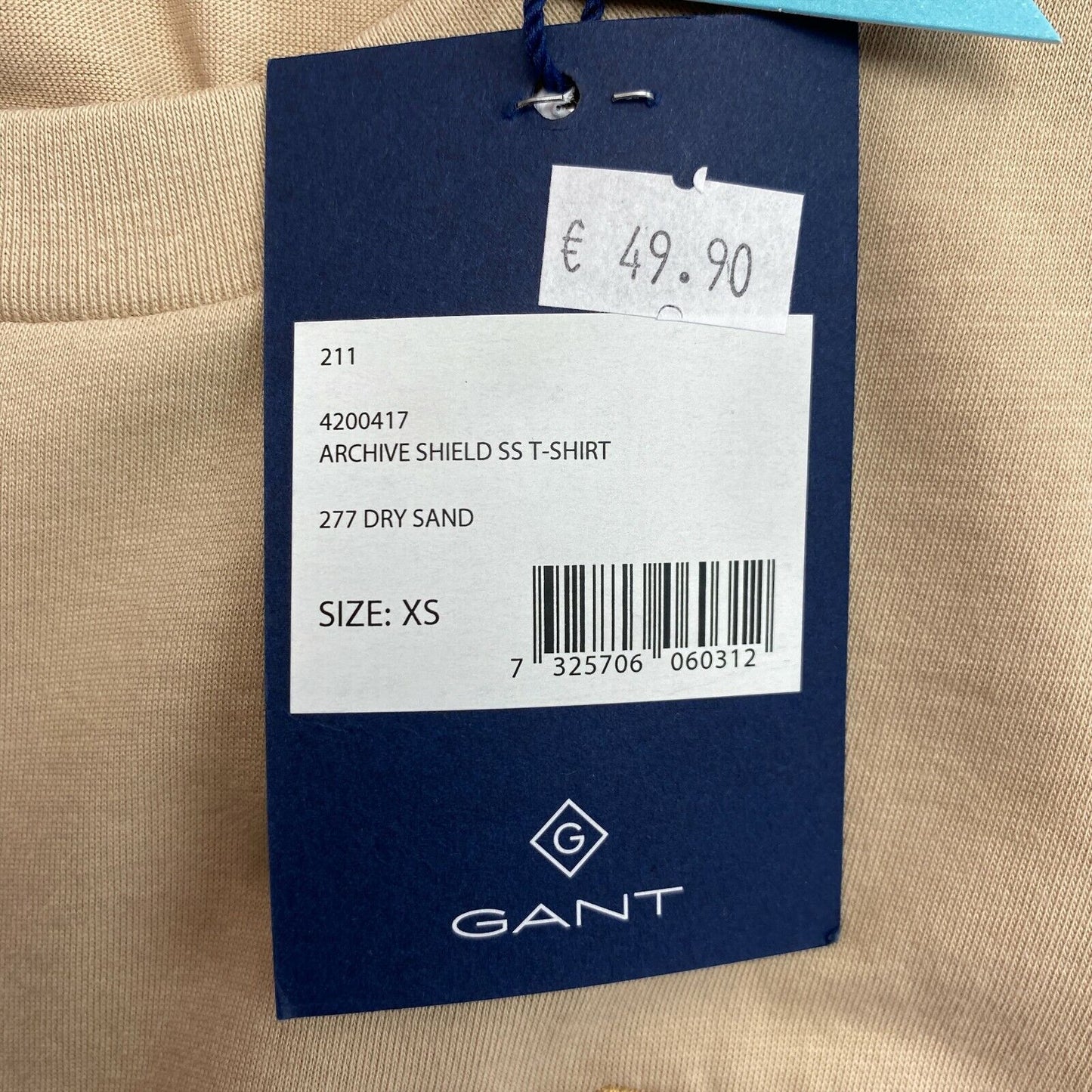 GANT T-Shirt mit Rundhalsausschnitt „Archive Shield“ von GANT, Braun, Größe XS