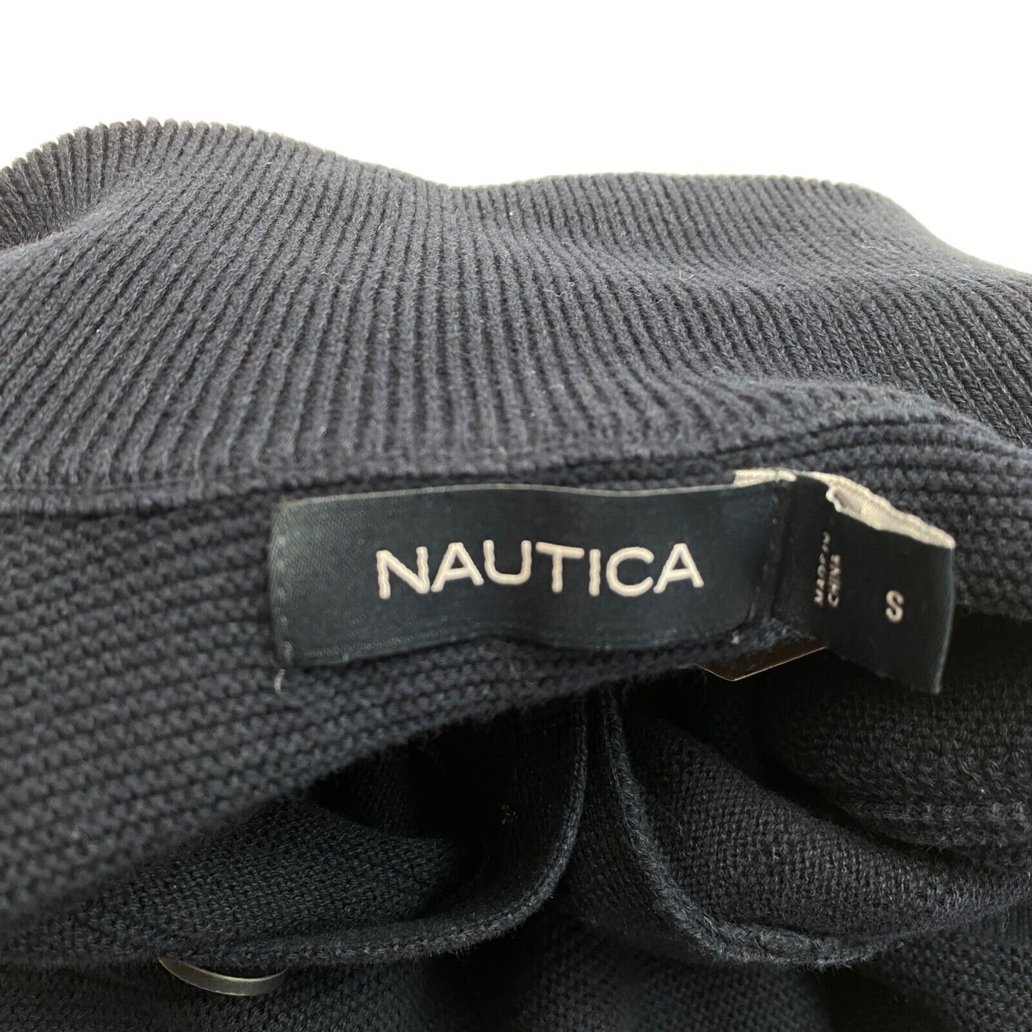 NAUTICA Navy Blue High Neck Sweater Pullover Size S