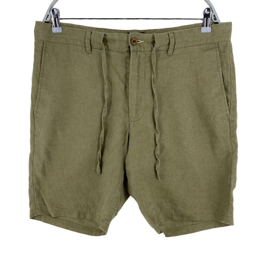 GANT Grüne Chino-Shorts aus Leinen, entspannt, Größe L, XL, 2XL