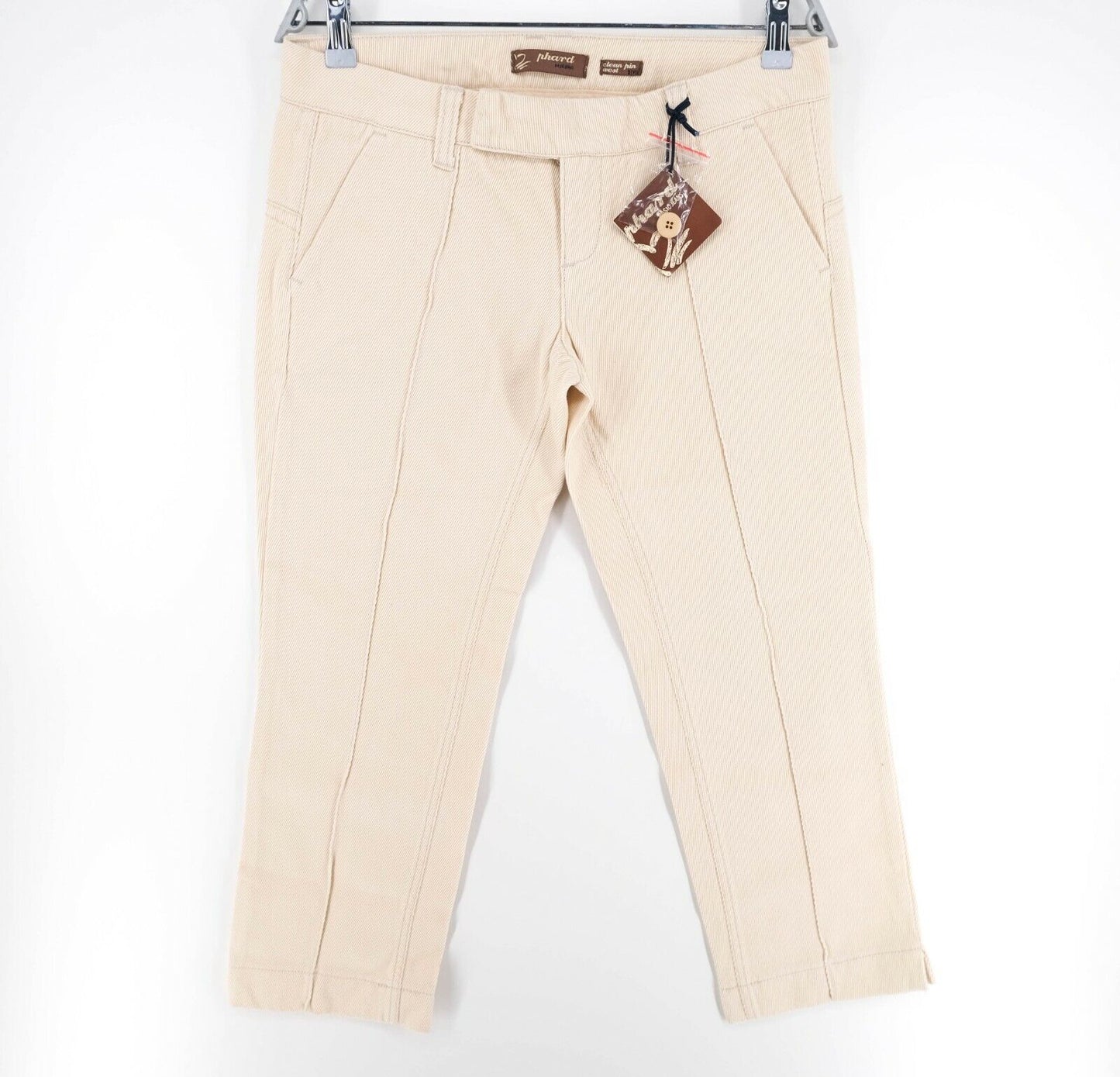 PHARD Beige Capri Chino Pants Trousers Size 29