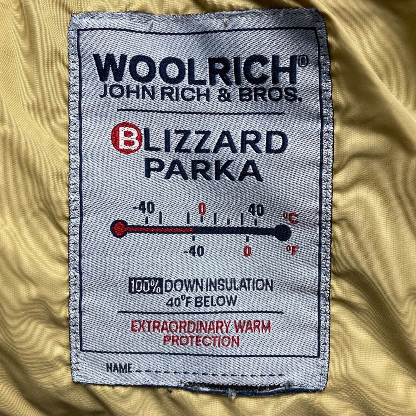 Vintage WOOLRICH Dark Green Cotton Blend Hooded Down Parka Jacket Coat Size S