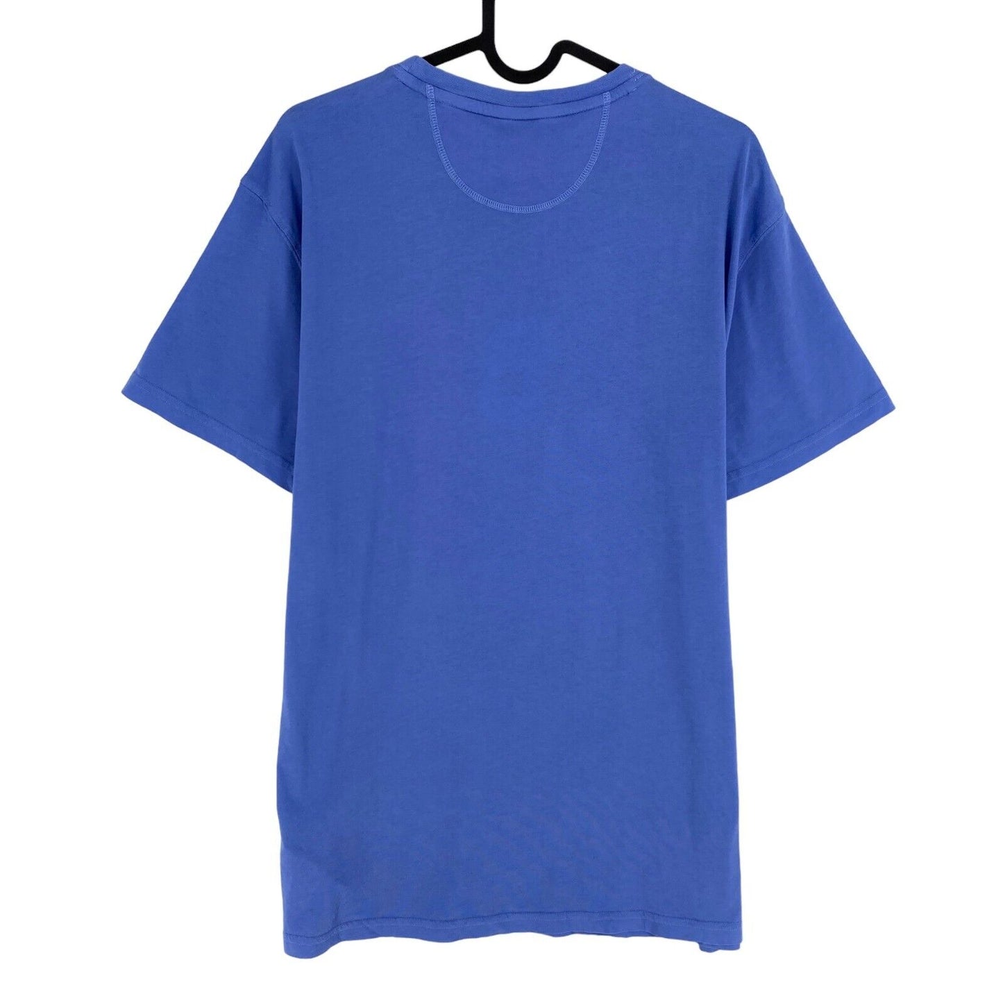 LA MARTINA Blue Organic Jersey Crew Neck T Shirt Size L