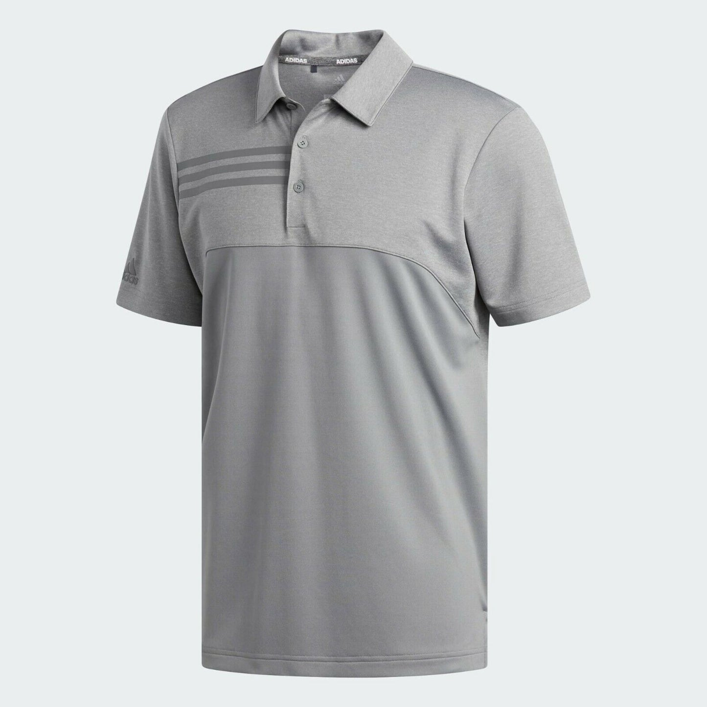 Adidas Golf Grey Regular Fit Polo Shirt Top Size M