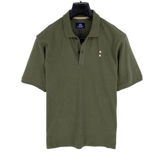 LA MARTINA Men Green SS Over Fit Jersey Polo Shirt Size 2XL XXL