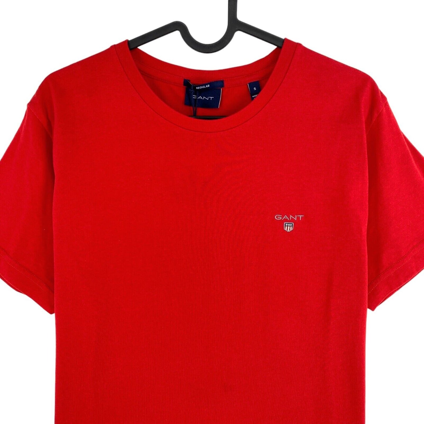 GANT Red Original Regular Fit Crew Neck T-Shirt Size S