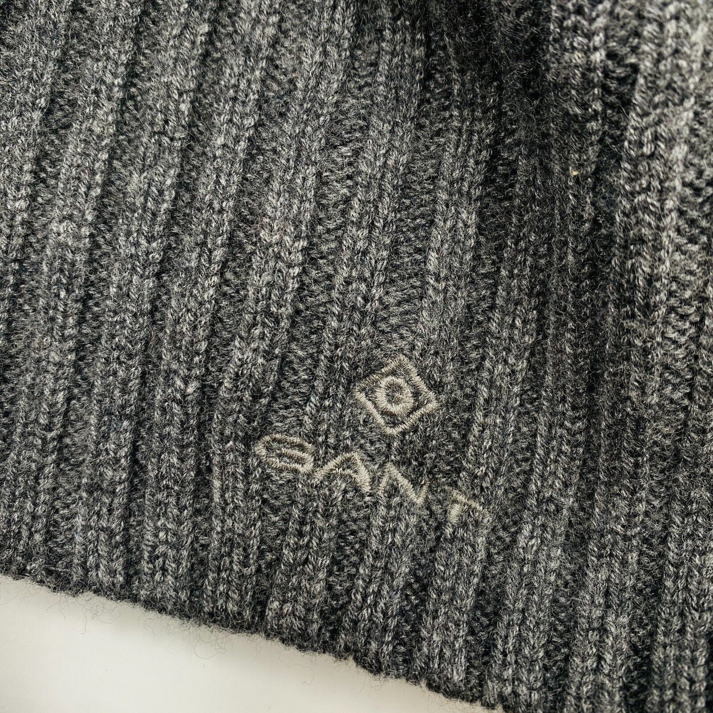 GANT Grey Wool Blend Beret Hat