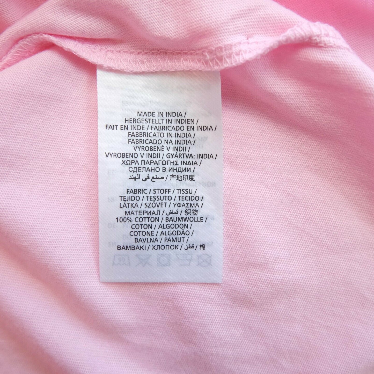 GANT Pink Arch Logo Crew Neck T Shirt Size L