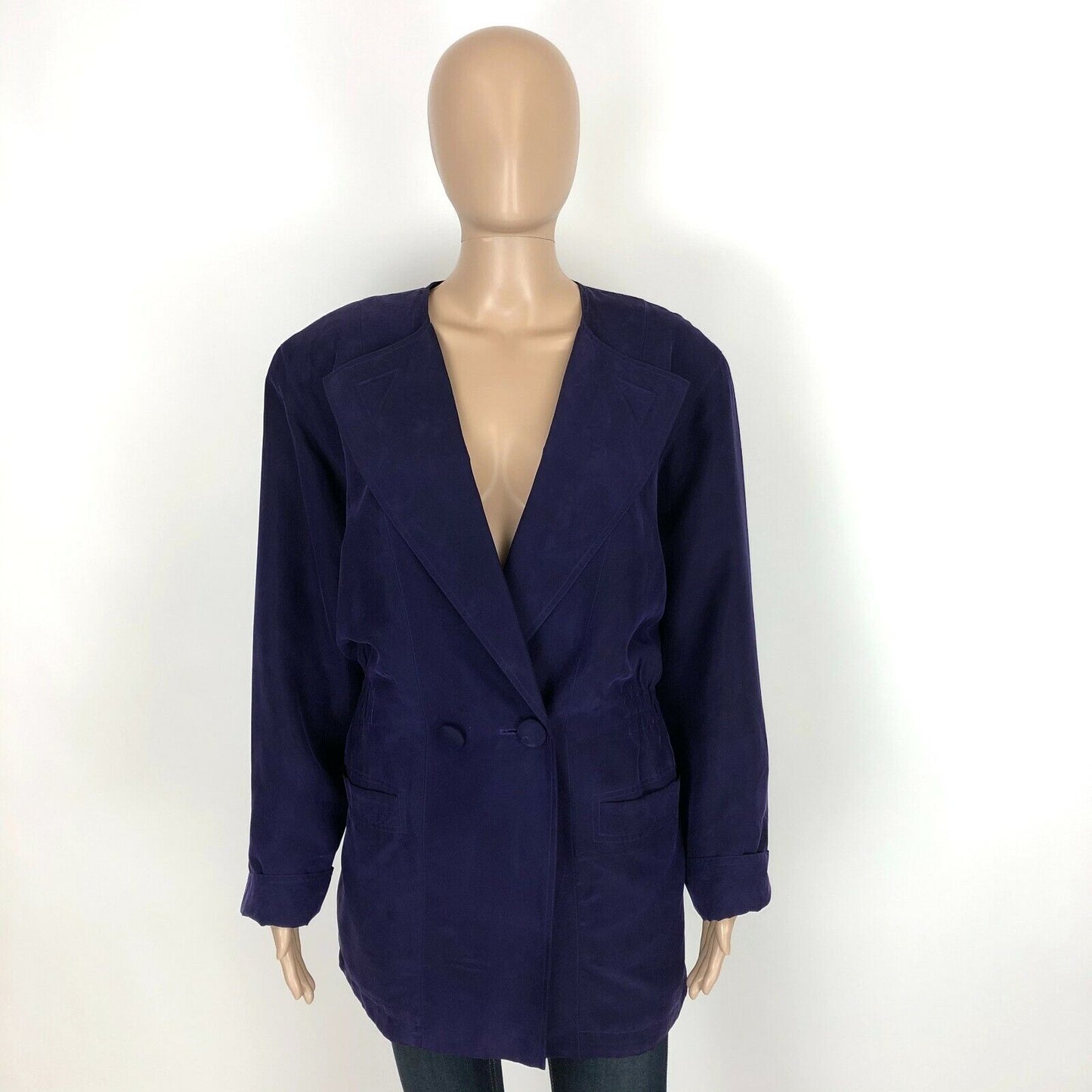 Gerry Weber 100% Silk Vintage Purple Jacket Size EUR 40 US 10 UK 12