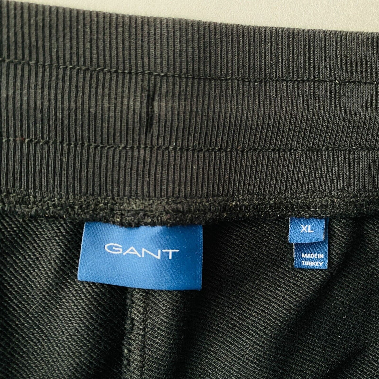 GANT Mens Black Regular Fit Sweatpants Trousers Size XL