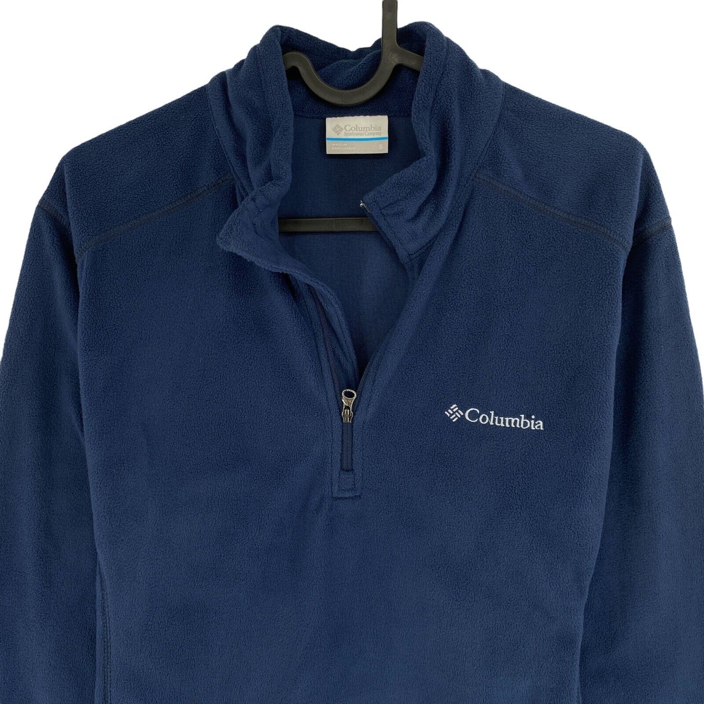 Columbia Navy Blue Klamath Range II Half Zip Fleece Jumper Sweater Size S