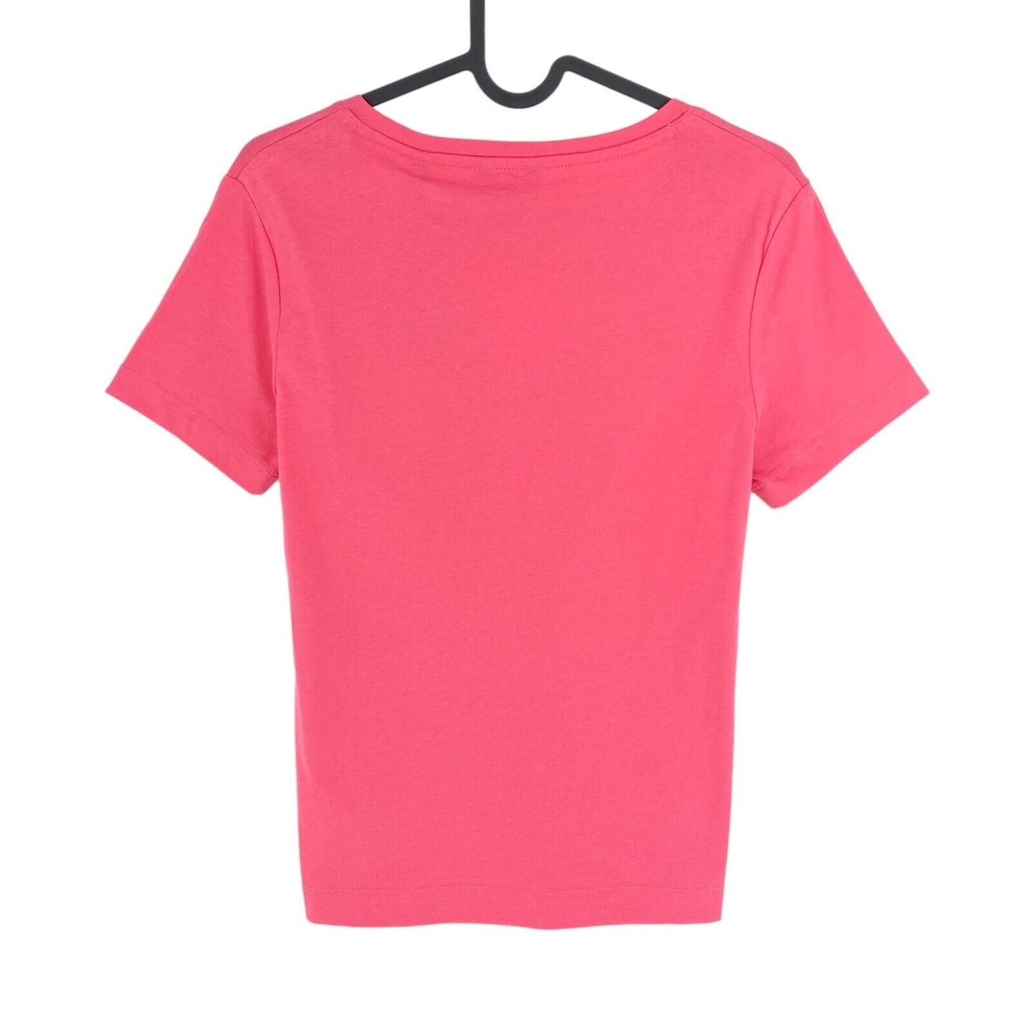 GANT Women Pink Original V Neck Short Sleeve T Shirt Size XS