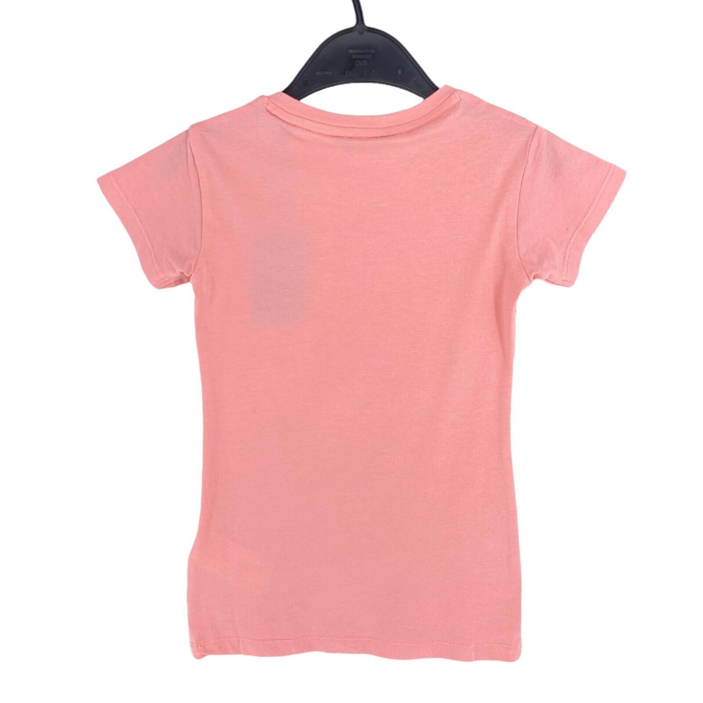 GANT Mädchen T-Shirt, glänzend, Rundhalsausschnitt, Rosa, Größe 7 – 8 Jahre, 122/128 cm