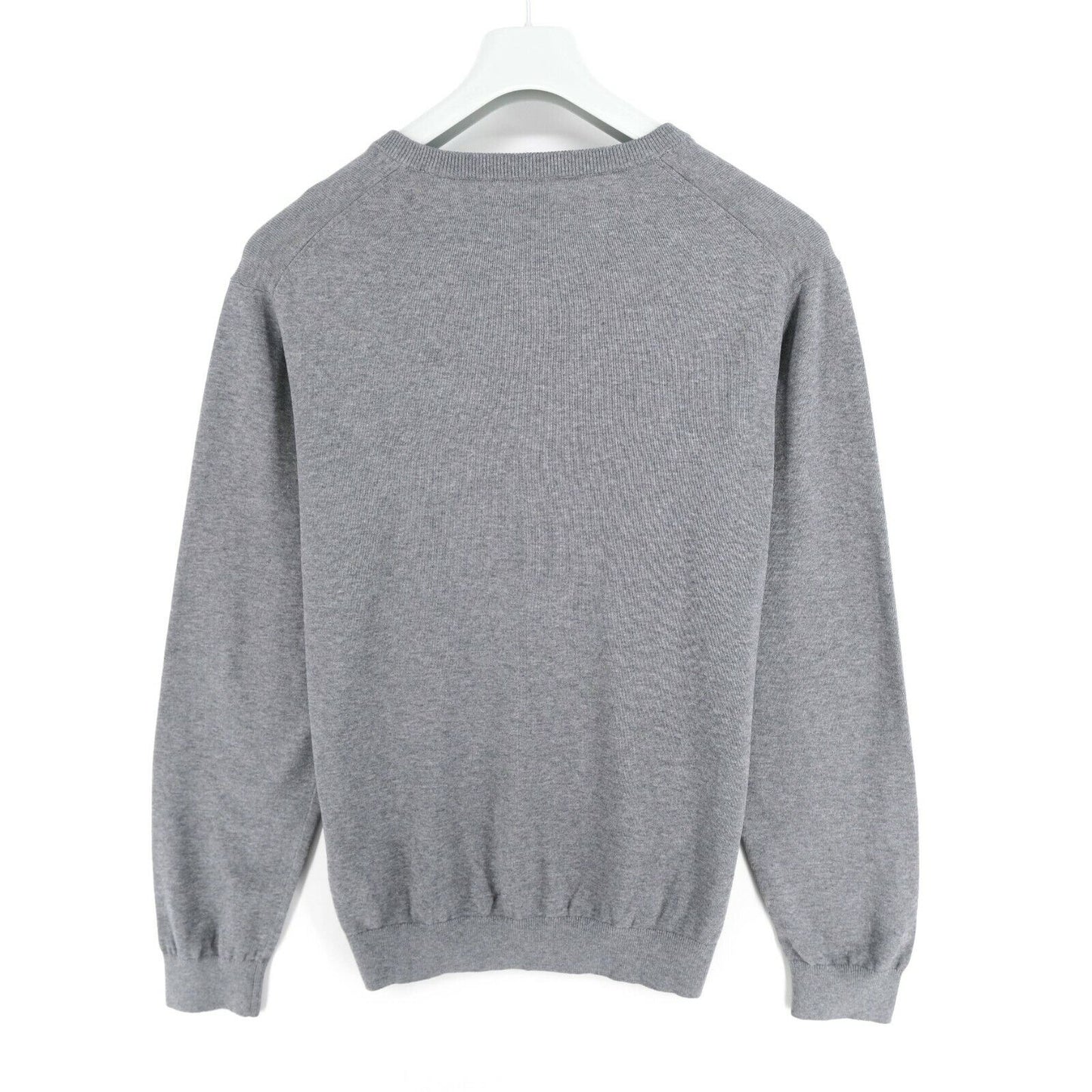 GANT Pull en coton gris à col en V Taille XL