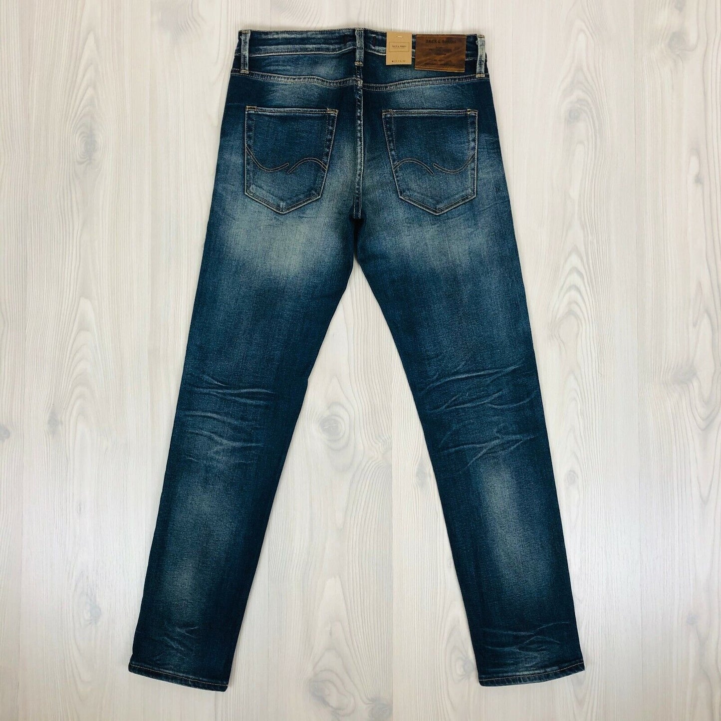 Jack & Jones Men‘s MIKE Comfort Fit Regular Rise Blue Jeans Size W29 L32