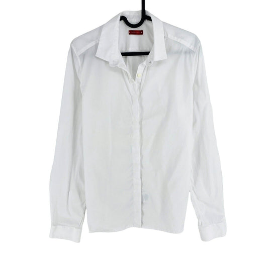 JACOB COHEN Women J367 G White Long Sleeves Shirt Size L