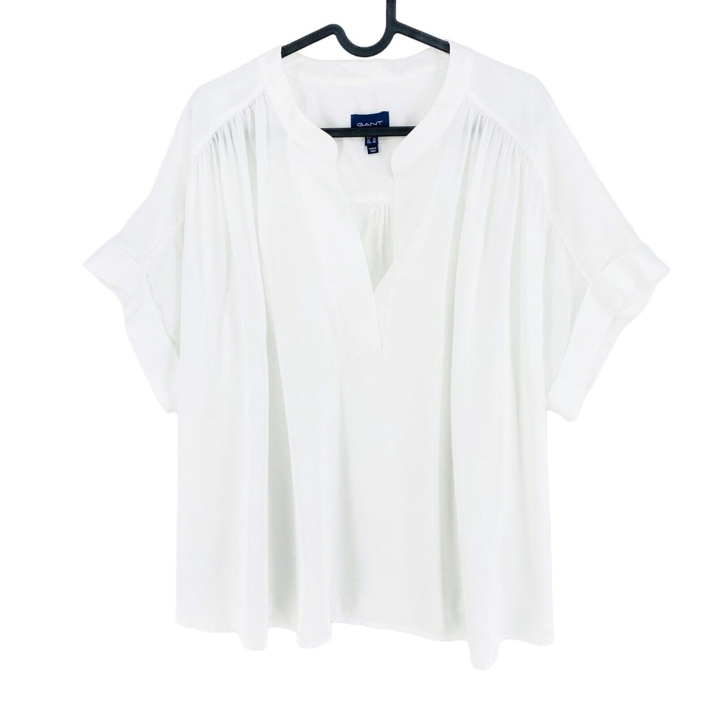 GANT White Fluid Flared Blouse Size EU 44 UK 16 US 14