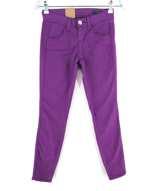 BENETTON Women Purple Skinny Fit Jeggings Jeans Size W26