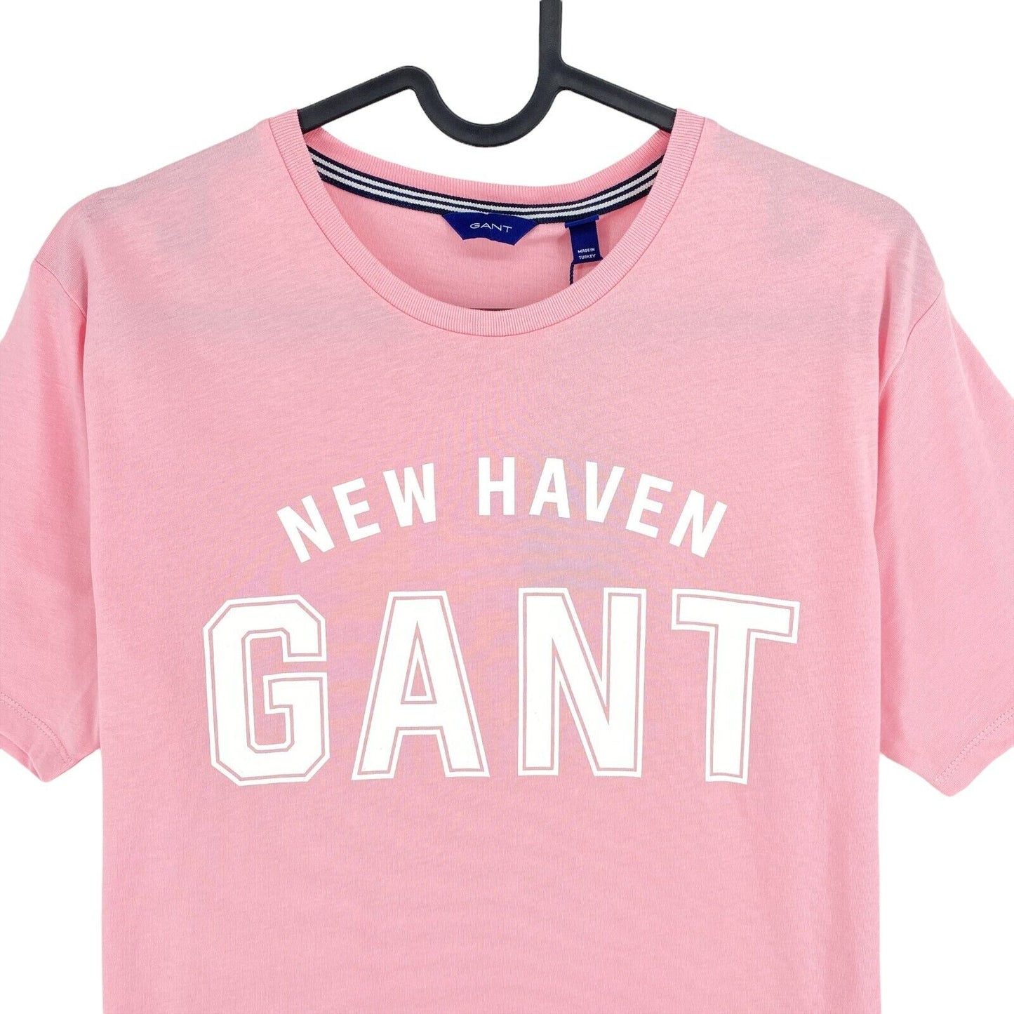 GANT Jungen T-Shirt mit Rundhalsausschnitt und Logo, Rosa, Größe 15 Jahre, 170 cm